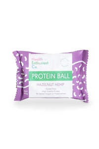 Health Enthusiast Co Gluten Free Individually Wrapped Hazelnut Hemp Protein Balls