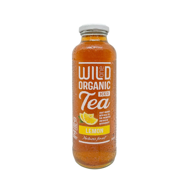 Wild One Organic Iced Tea Lemon 360ml Boxes of 12