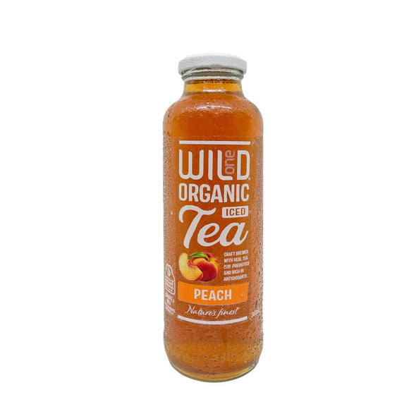 Wild One Organic Iced Tea Peach 360ml Boxes of 12