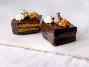 Sweet By Nature Gluten Free Large Square Choc Caramel Marz Cake