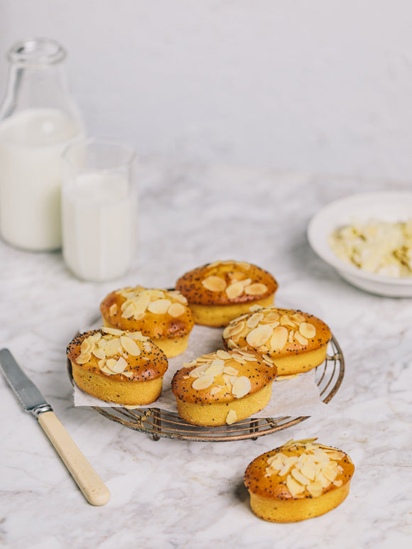 Sweet By Nature Gluten Free Orange, Chia & Poppy Seed Friands Box of 6