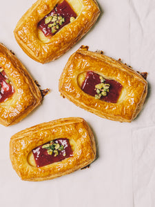 Sweet By Nature Raspberry Rhubarb Danish Box of 4