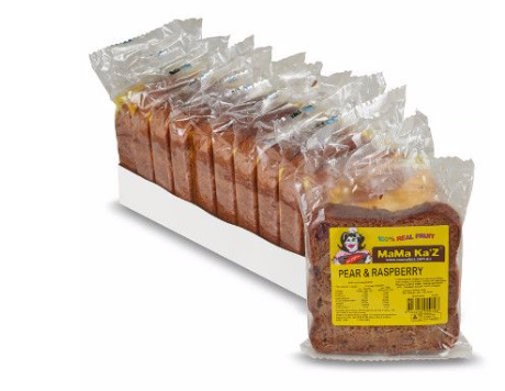 Mama Kaz Sliced and Wrapped Pear & Raspberry Bread Box of 13
