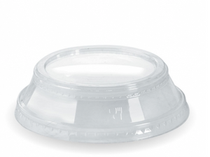 BioPak 300-700ml Clear Dome Lid - NO HOLE