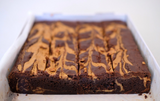 The Bake List Gluten Free Peanut Butter Swirl Choc Brownie