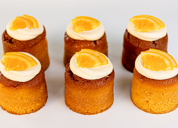 Marks Quality Cakes Gluten Free Orange Almond Cakes Box of 6