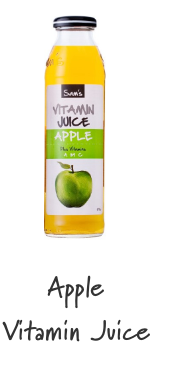 Sam's Juice Apple Vitamin Juice