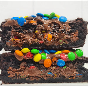 Doughhouse Nutella and M&M's Brownie Pie