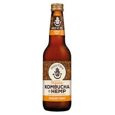 Wild One Organic Happy Hippie Hemp Kombucha Ginger Tonic 330ml Boxes of 12