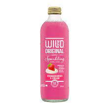Wild One Organic Sparkling Mineral Water Strawberries & Cream 12x345ml