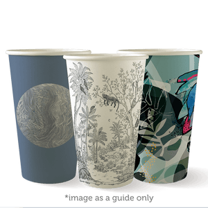 ***ALL NEW LOW PRICE*** BioPak 510ml / 16oz (90mm) Art Series Single Wall BioCup