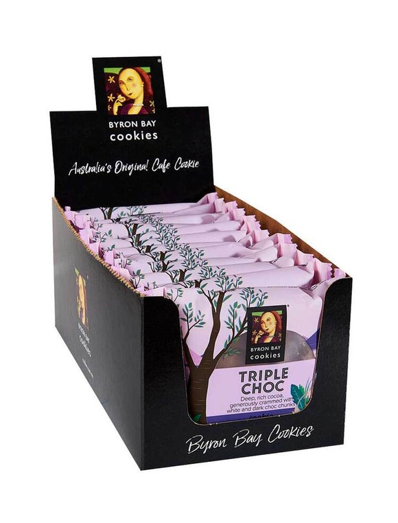 Byron Bay Individually Wrapped Triple Choc Fudge Cookies Box of 12
