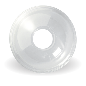 BioPak 300-700ml Clear Dome 22mm Hole Lid BioPak