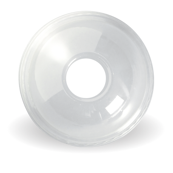 BioPak 300-700ml Clear Dome 22mm Hole Lid BioPak