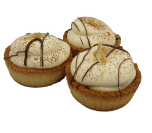 ALL NEW BOX SIZE - NOW IN BOXES OF 12 Homemade Bliss Gluten Free Baked Banoffee Tarts
