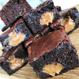 Homemade Bliss Gluten Free Dulche De Leche Brownie Box of 25