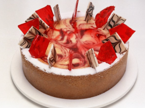 Marks Quality Cakes 11” Raspberry & White Chocolate Cheesecake