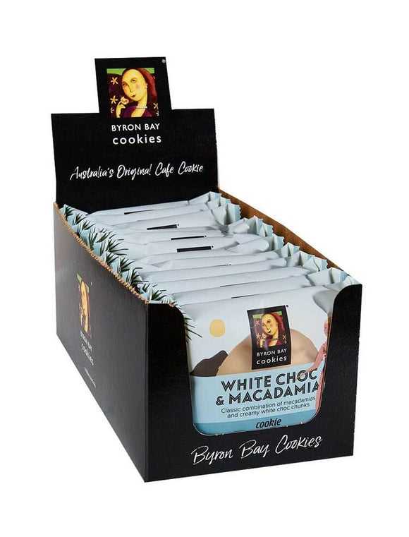 Byron Bay Individually Wrapped White Choc Macadamia Cookies Box of 12