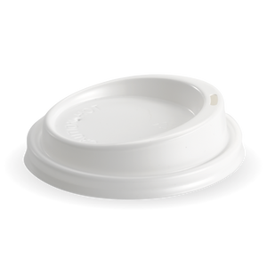 Biopak 90mm PS White Large Lid