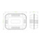 Clamshell 23x15x8cm / 9x6x3” Box of 250