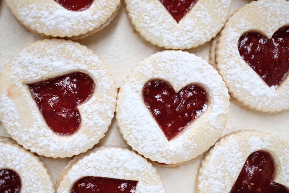 The Bake List Vegan Raspberry Jam Hearts
