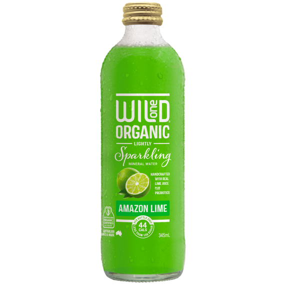 Wild One Sparkling Amazon Lime 345ml Boxes of 12