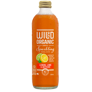 Wild One Organic Sparkling Mineral Water Lemon Lime & Bitters 12x345ml