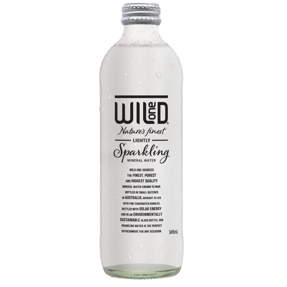 Wild One Organic Sparkling Mineral Water 345ml Boxes of 12