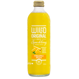 Wild One Organic Sparkling Mineral Water Pineapple Splice 345ml Boxes of 12